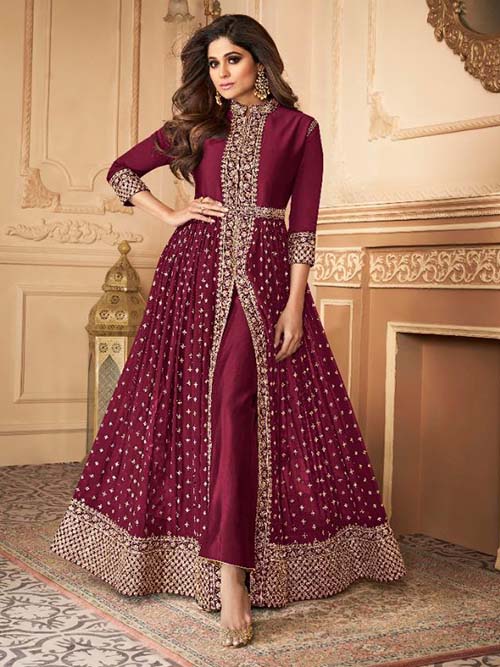 indo western and gown