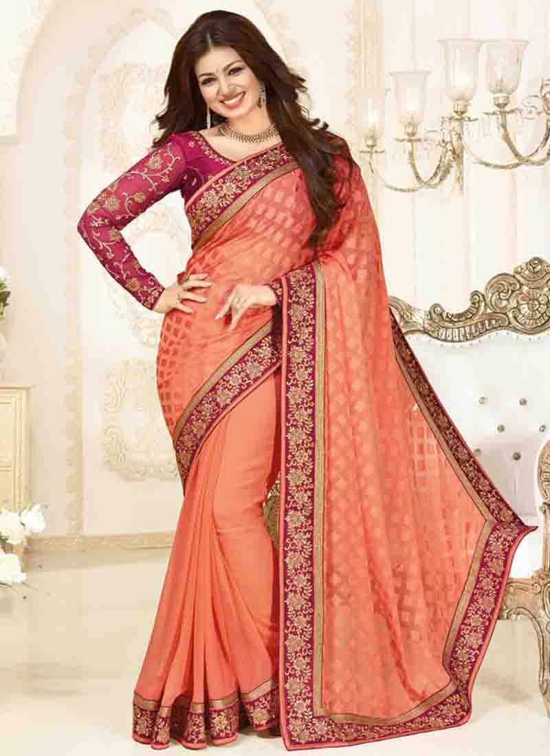 Indian Designer Saree (Silk, Georgette)