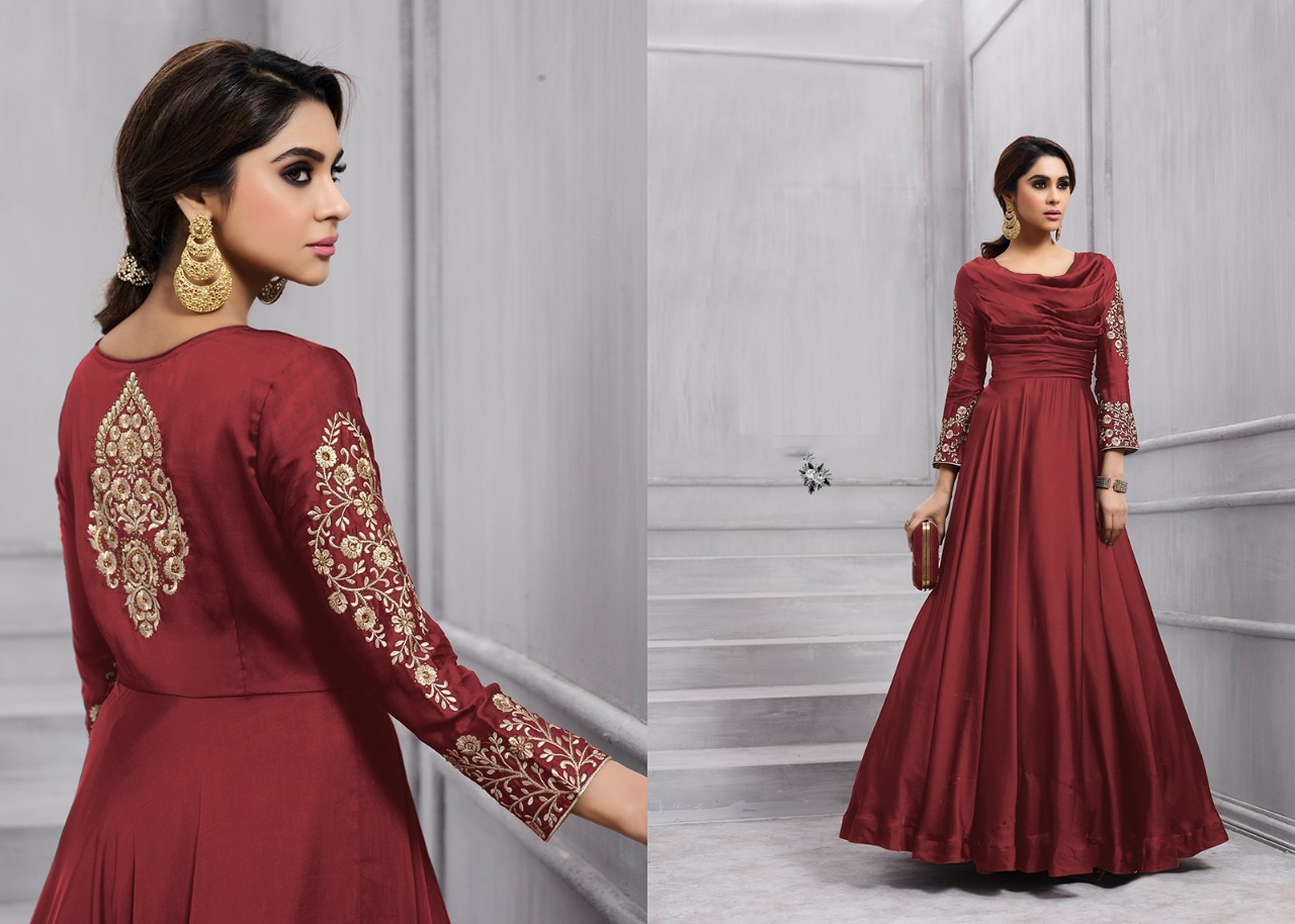 designer indo western gowns