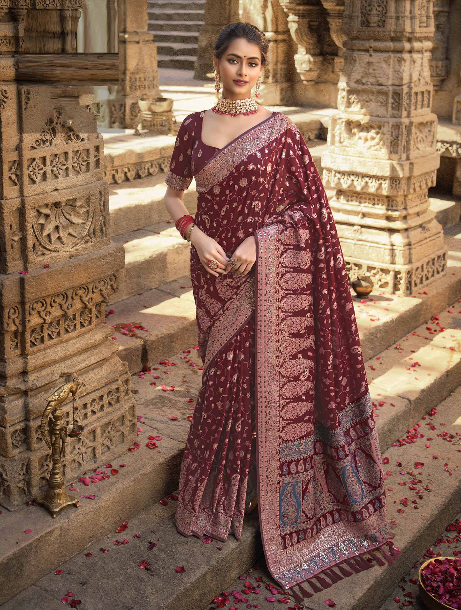 DESIGNER INDIAN SILK SAREE BT 