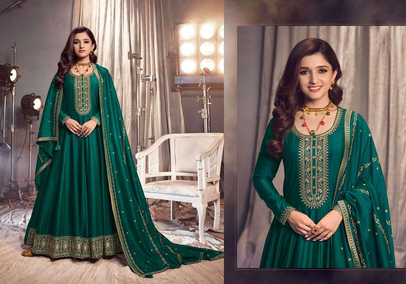 Bollywood Trends - $119.99 DESIGNER INDO WESTERN GOWN BT-IW-R-953571504 ...
