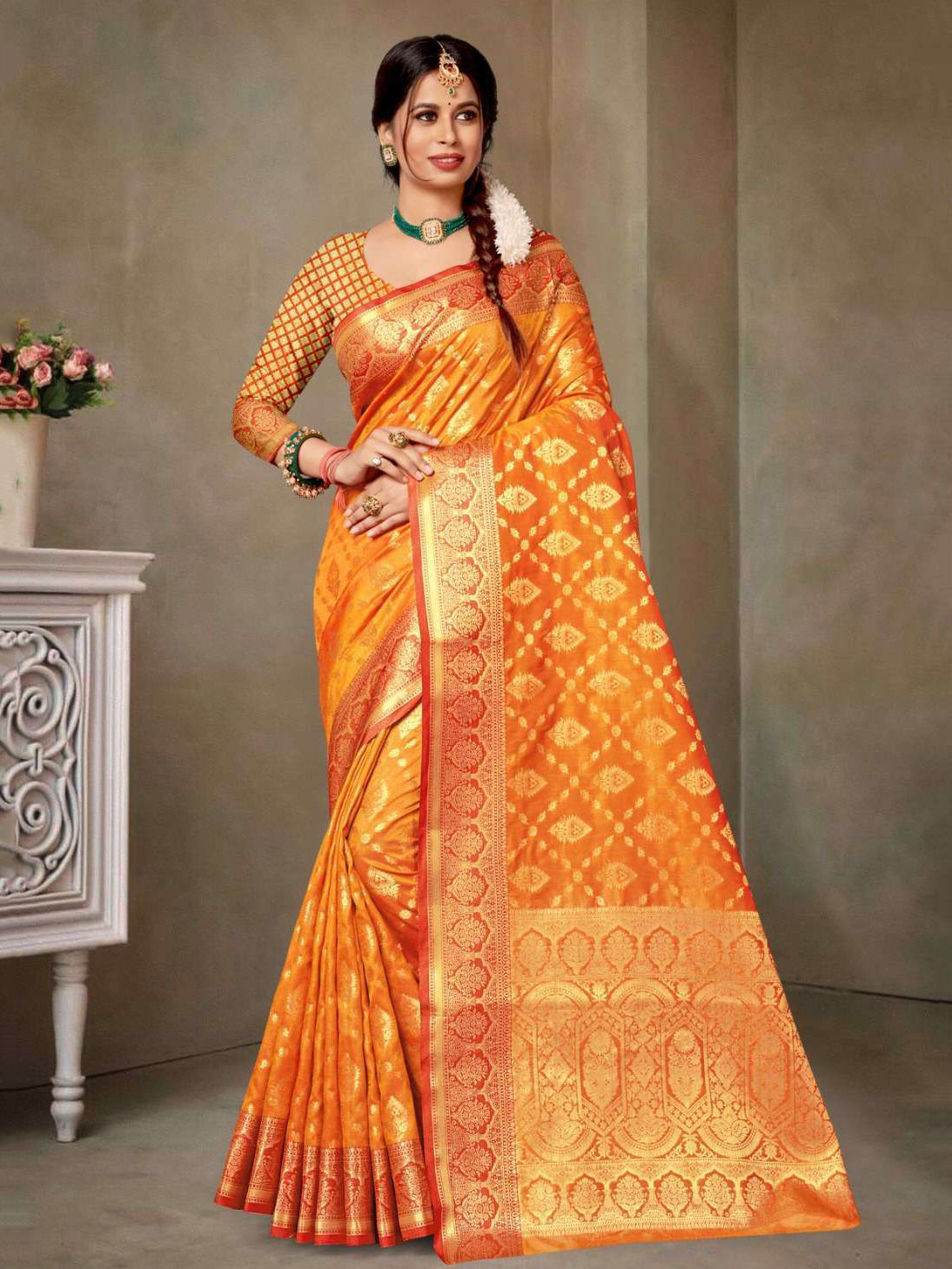 Bollywood Trends - $69.99 DESIGNER INDIAN SILK SAREE BT-SR-991341901-C