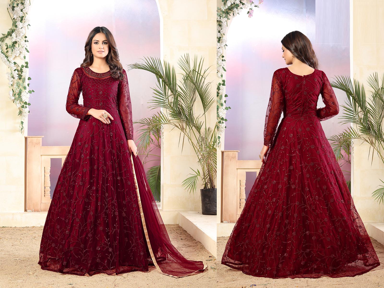 Gown indo western dress clearance