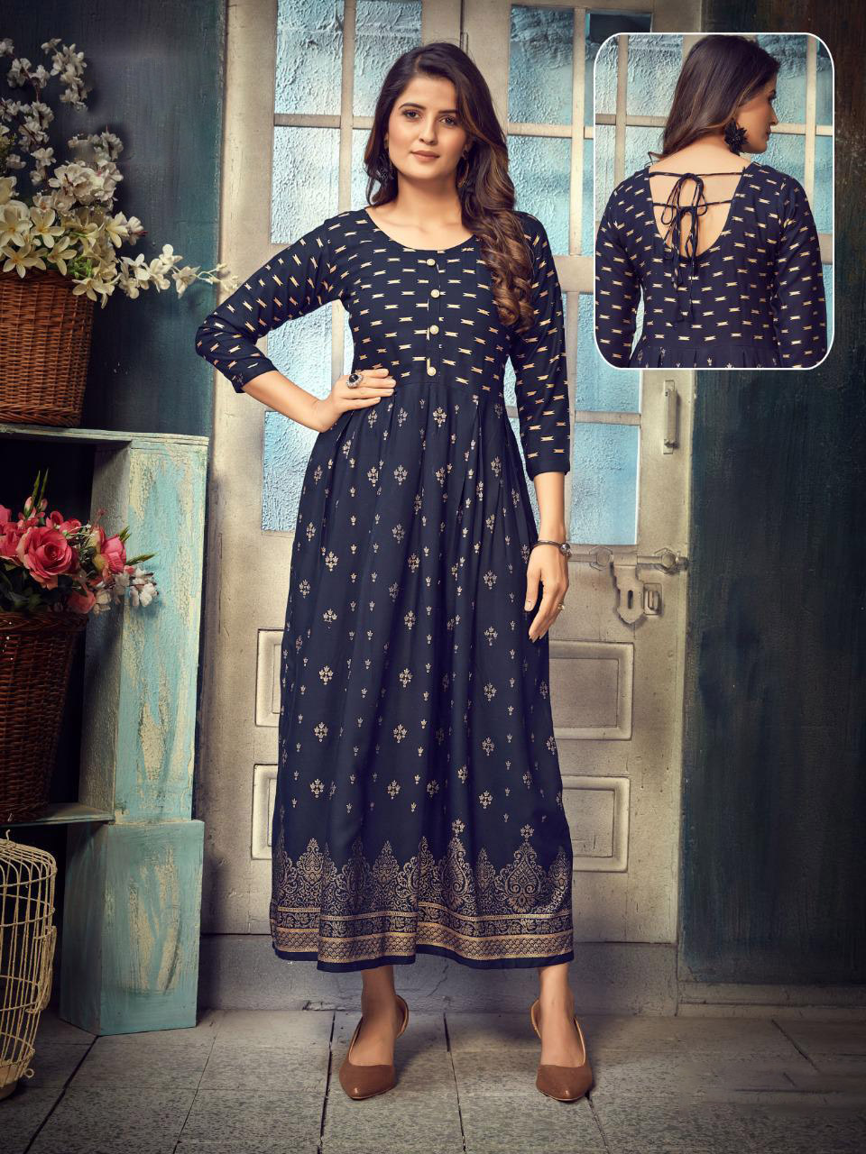 Cotton Party Wear Kurti from Mydesiwear | Indian designer wear, Clothes for  women, Kurta designs