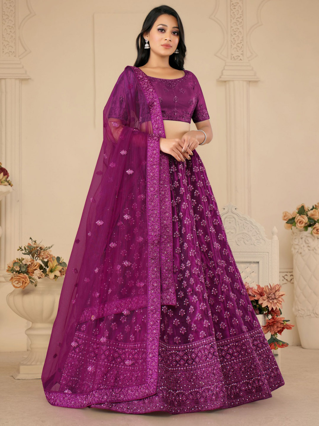 Bollywood Trends - $199.99 CELEBRITY INDIAN LEHENGA CHOLI BT-LH-R