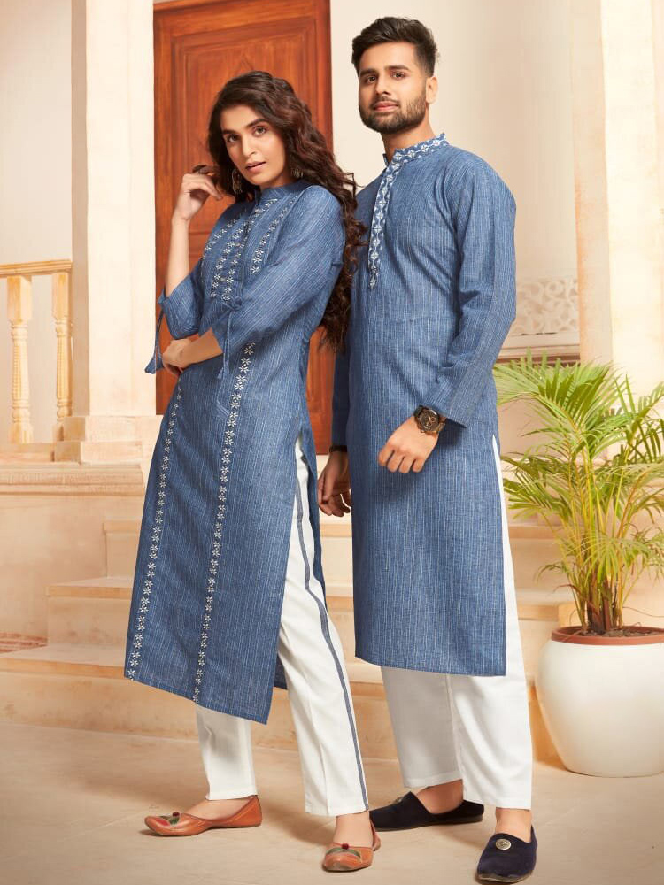 Bollywood Trends 39.99 DESIGNER INDIAN KURTA PAJAMA BT KP 600036 L JACKET KURTA PYJAMA SET