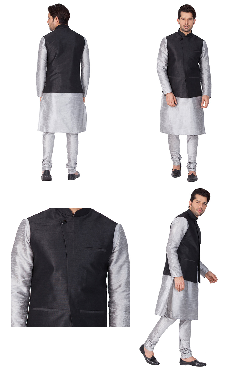 modern kurta pajama with jacket party wear