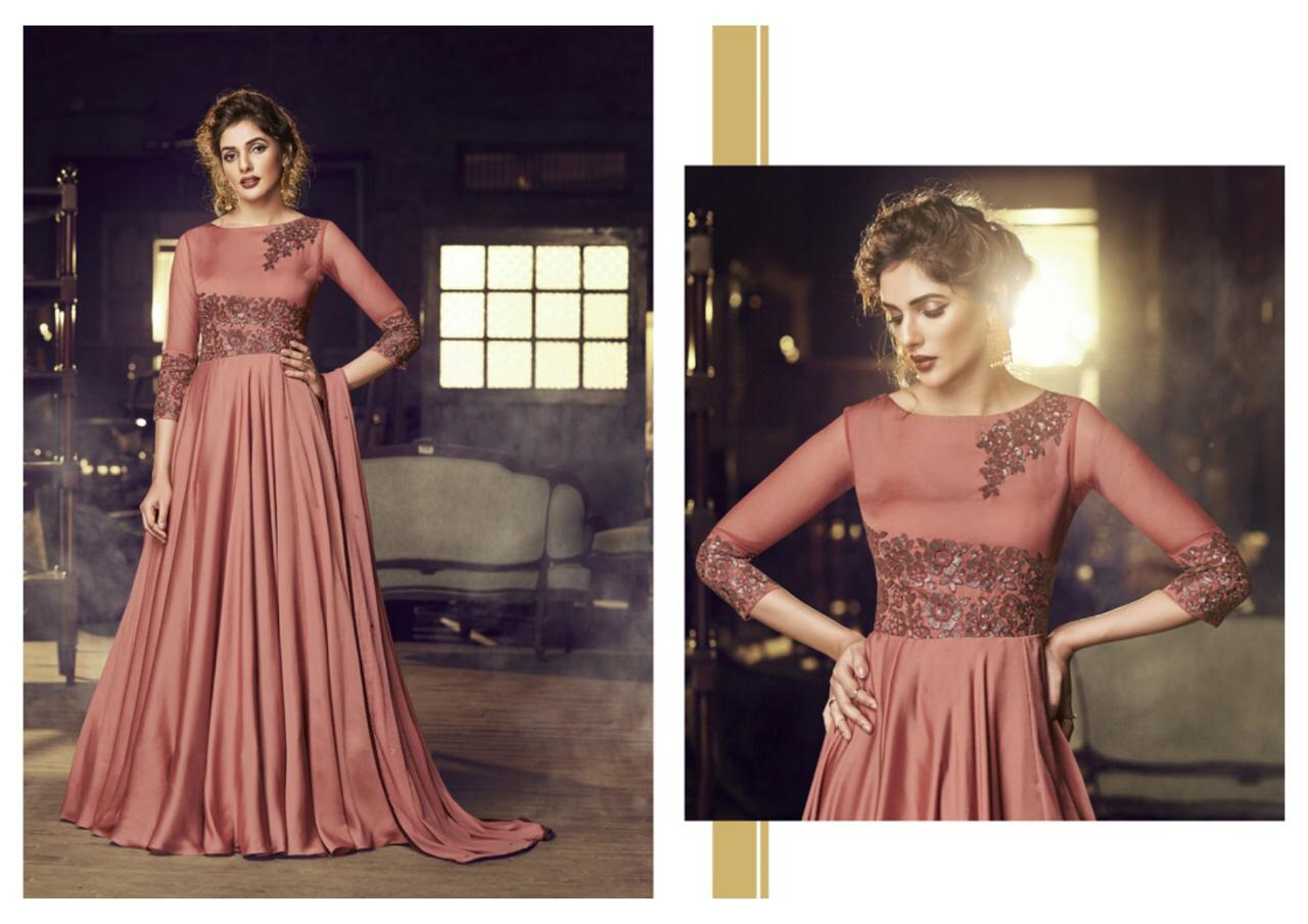 Bollywood Trends 99.99 DESIGNER INDO WESTERN GOWN BT IW R