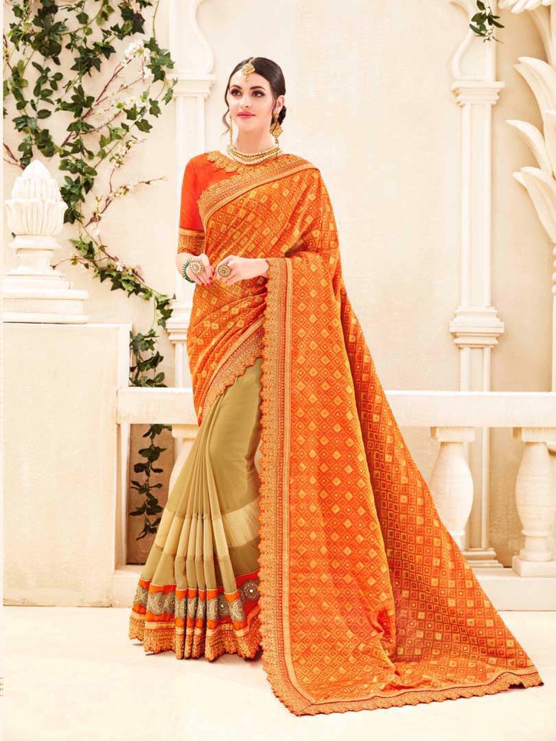 Bollywood Trends 49.99 PARTYWEARINDIAN SILK SAREE BTSR5133 SAREES