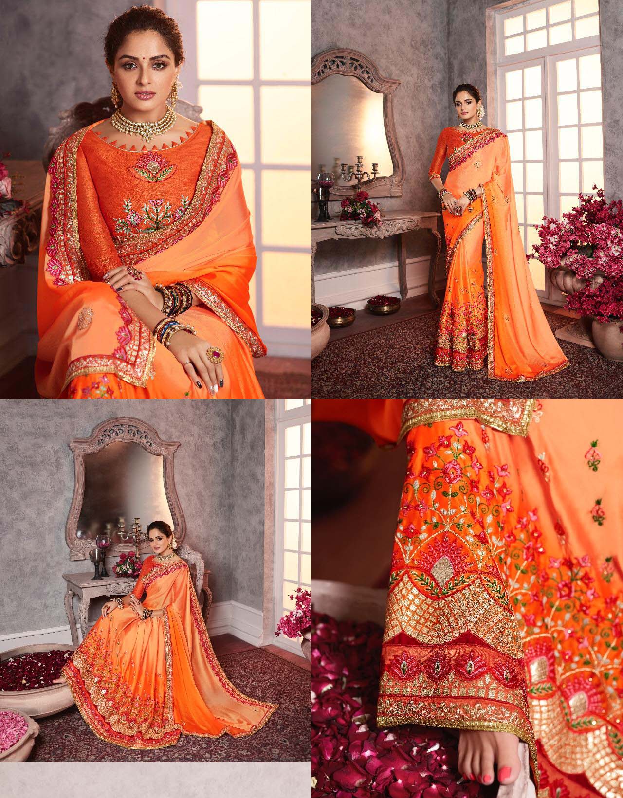 Bollywood Trends 99.99 PARTY WEAR INDIAN SILK SAREE BTSR40393