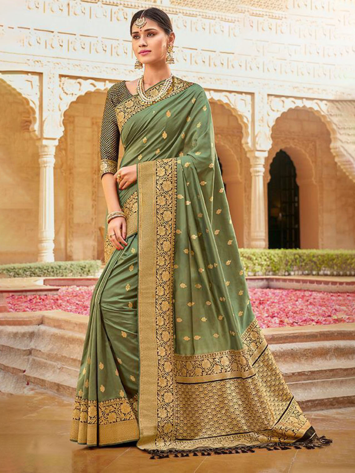 Bollywood Trends 99.99 PARTY WEAR INDIAN SILK SAREE BTSR40649