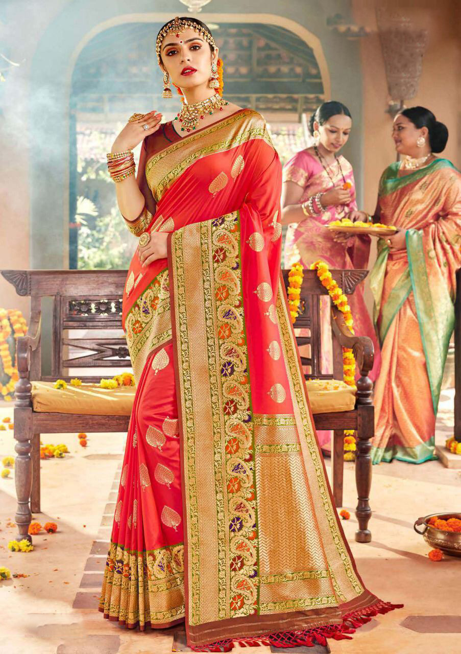Bollywood Trends 119.99 PARTY WEAR INDIAN SILK SAREE BTSR40707A