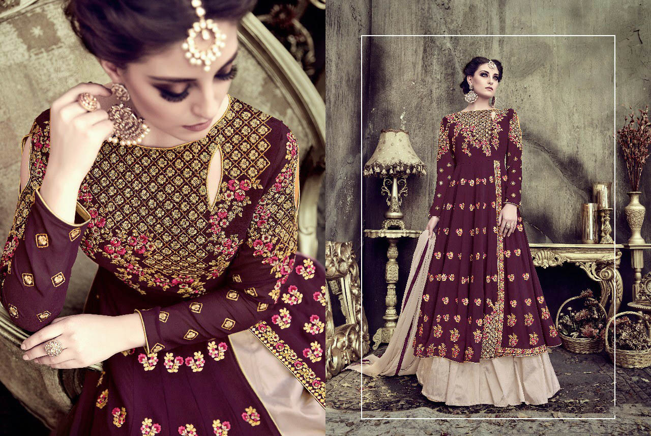 new indo western gown