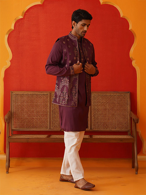 jacket kurta & pyjama set