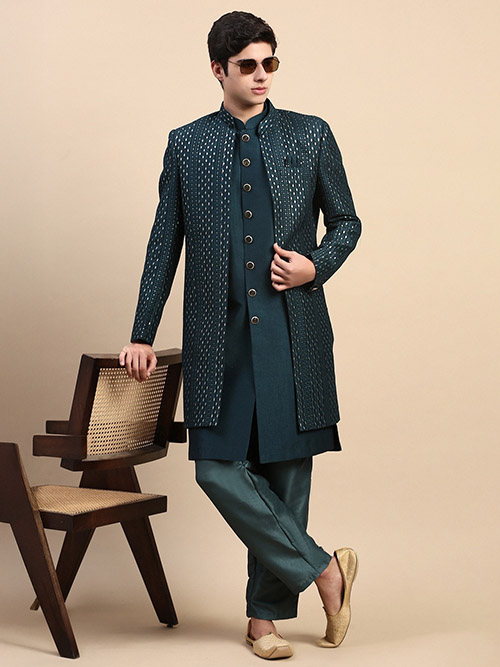 jacket kurta & pyjama set