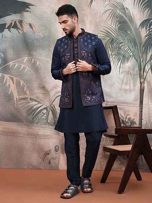 jacket kurta & pyjama set