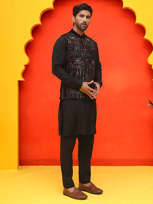 jacket kurta & pyjama set