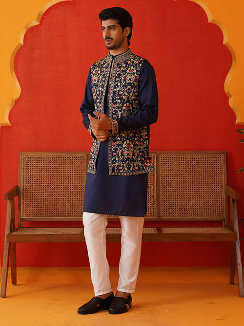 jacket kurta & pyjama set