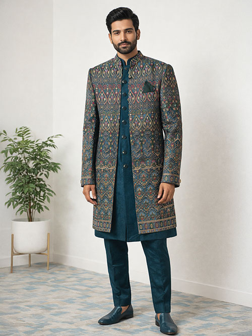 jacket kurta & pyjama set