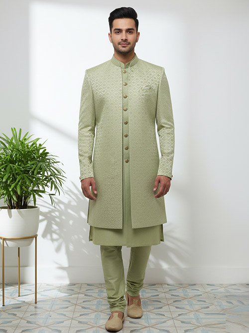 jacket kurta & pyjama set
