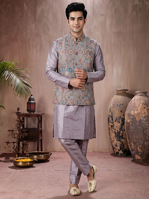 jacket kurta & pyjama set