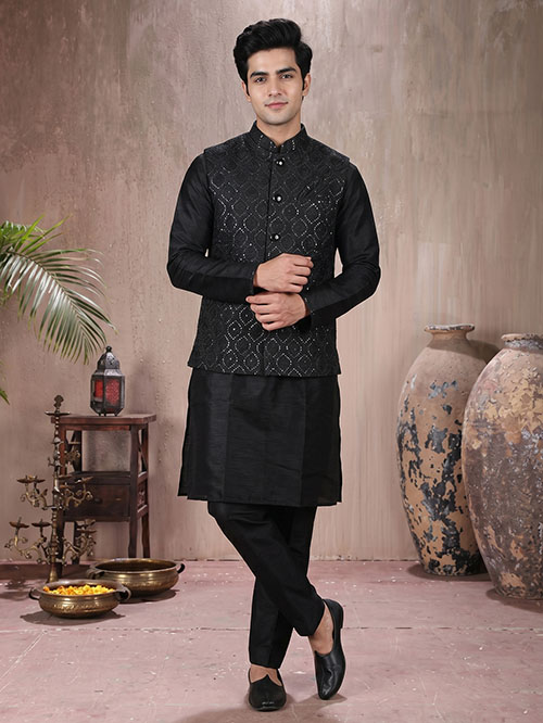 jacket kurta & pyjama set