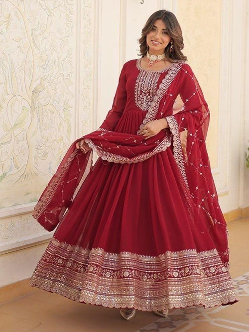 indo western gown
