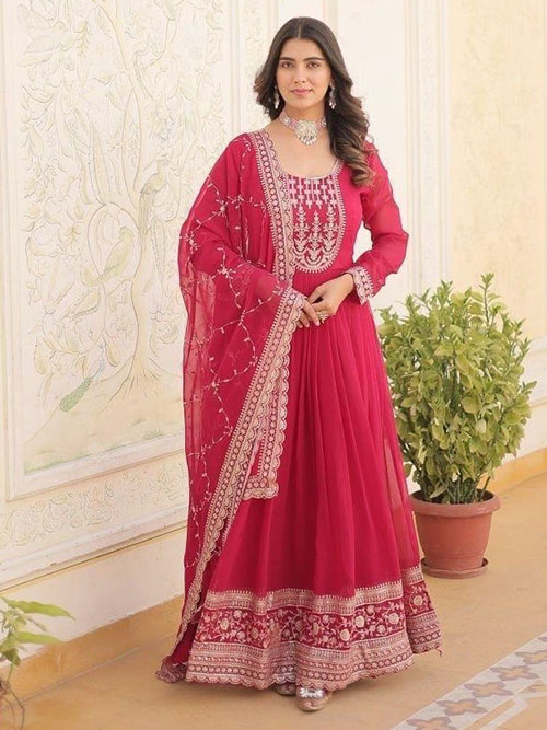 indo western gown