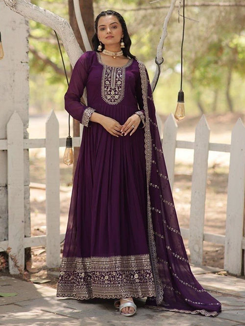 indo western gown