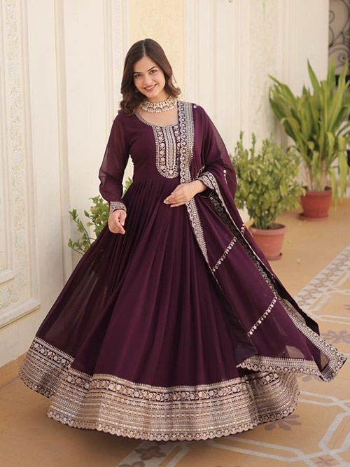indo western gown