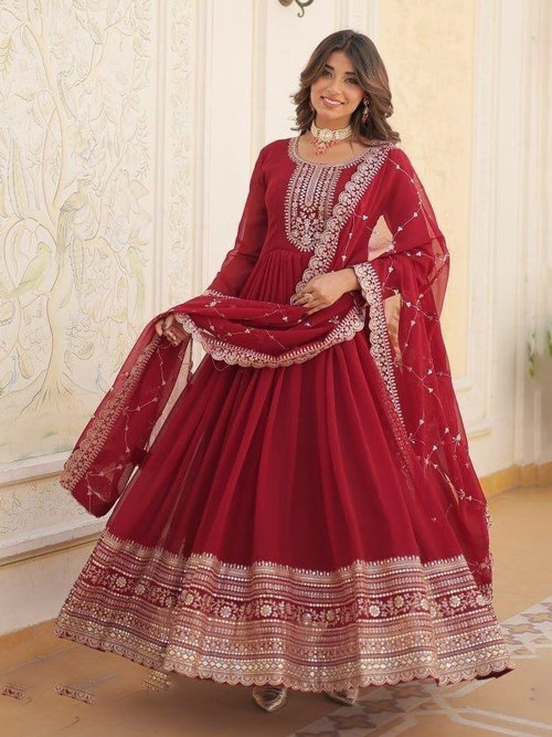indo western gown