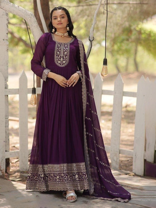 indo western gown