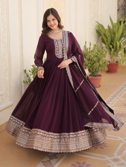 indo western gown