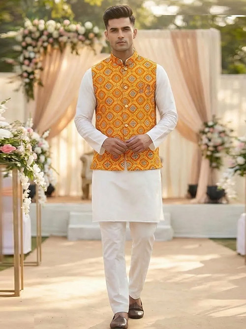 jacket kurta & pyjama set