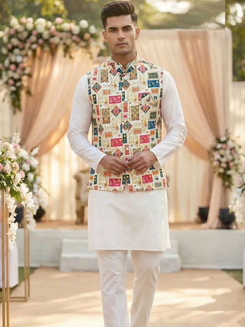 jacket kurta & pyjama set
