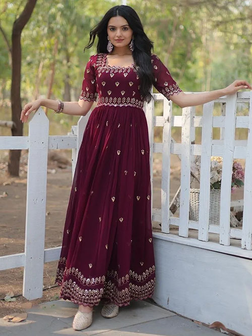 indo western gown
