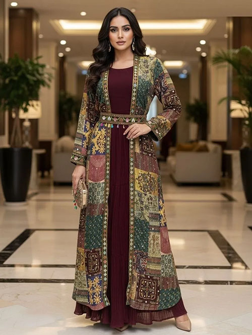 indo western gown