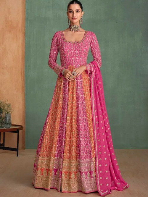 indo western gown