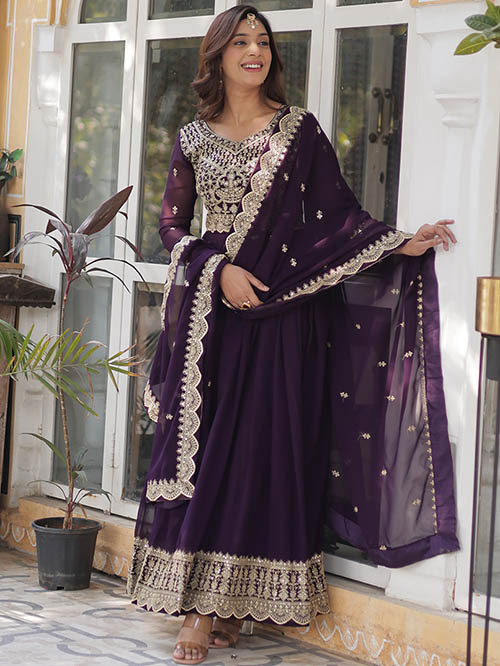 indo western gown