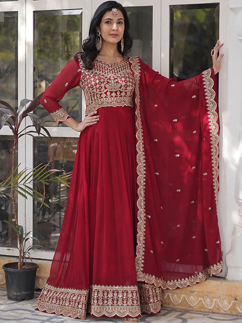 indo western gown