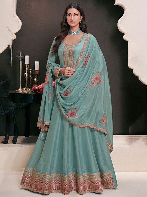 indo western gown
