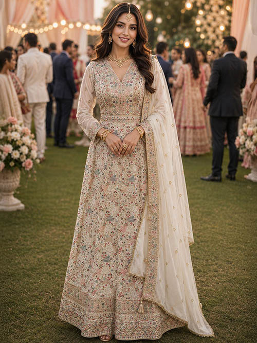 indo western gown
