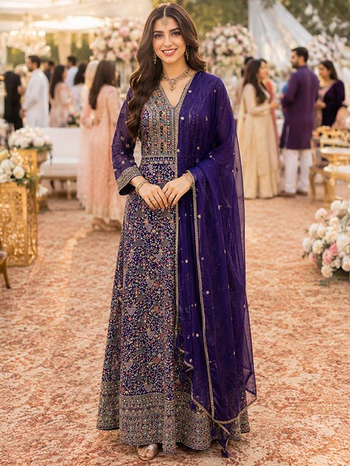 indo western gown