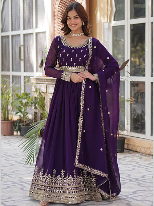indo western gown