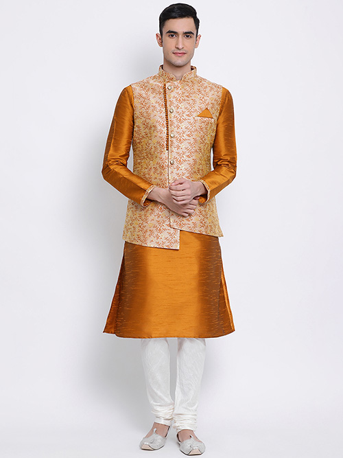 kurta with half jacket